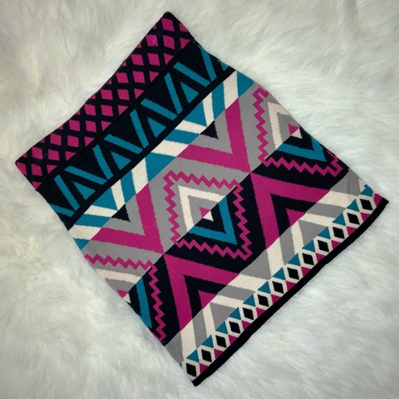 NWOT Flying Tomato Teal, Pink and Black Mini Skirt - Picture 3 of 5